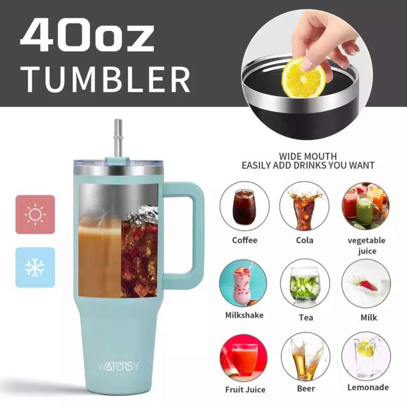 HydraQuench 40 oz Stainless Steel Insulated Tumbler (1) HydraQuench 40 oz Stainless Steel Insulated Tumbler
