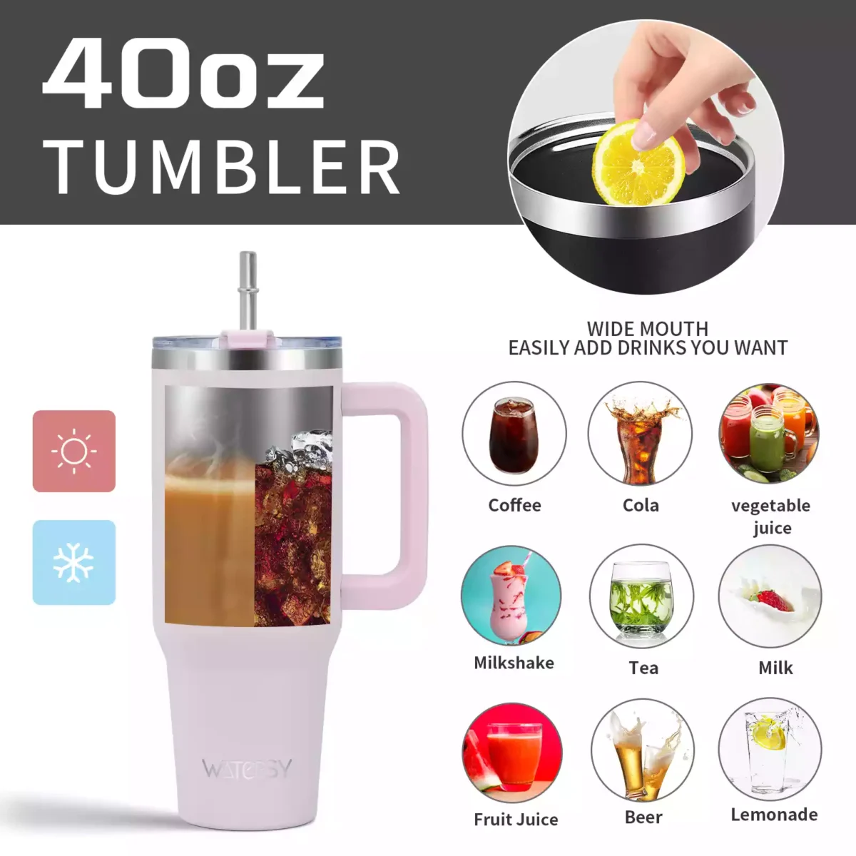 Owala SmoothSip Insulated Stainless Steel Coffee Tumbler