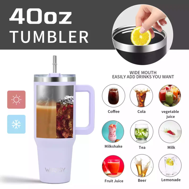 Ozark Trail 40 oz Vacuum Insulated Stainless Steel Tumbler (1) Ozark Trail 40 oz Vacuum Insulated Stainless Steel Tumbler