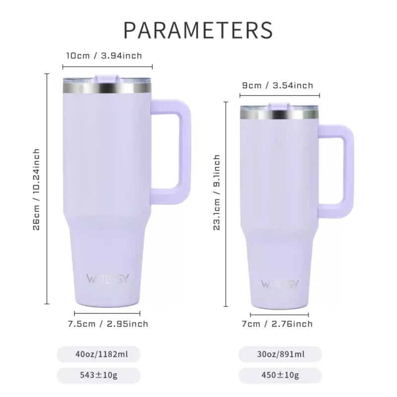 Ozark Trail 40 oz Vacuum Insulated Stainless Steel Tumbler (2) Ozark Trail 40 oz Vacuum Insulated Stainless Steel Tumbler