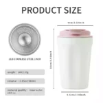 Stainless Steel Coffee Cup with Lid
