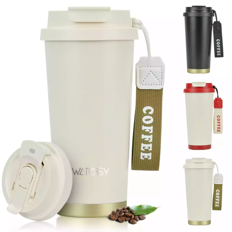 Stainless Steel Coffee Tumbler (2) Stainless Steel Coffee Tumbler
