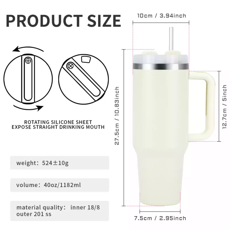 Stainless Steel Insulated Cups (2) Stainless Steel Insulated Cups