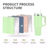 Stainless Steel Insulated Drinking Cups (4) Stainless Steel Insulated Drinking Cups