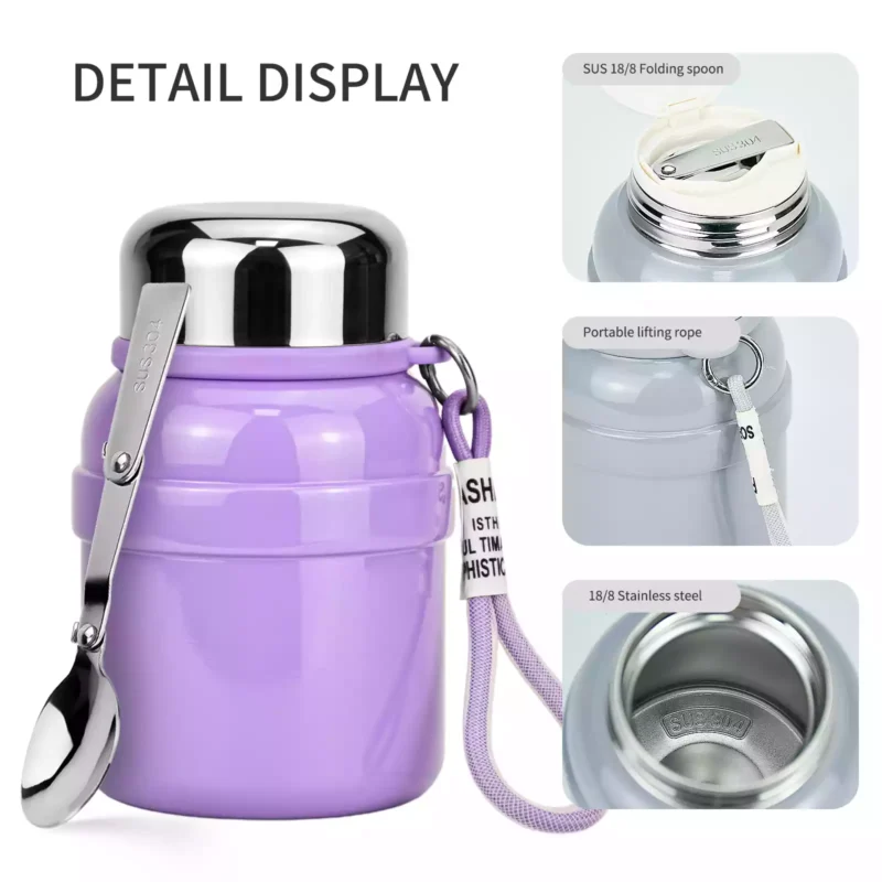 Stainless Steel Thermal Bottle (3) Factory Direct Large Stainless Steel Thermal Bottle with Cup – Portable Coffee & Tea Insulated Water Bottle