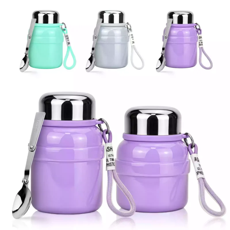 Stainless Steel Thermal Bottle (4) Factory Direct Large Stainless Steel Thermal Bottle with Cup – Portable Coffee & Tea Insulated Water Bottle