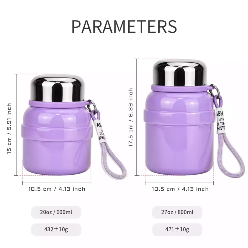 Stainless Steel Thermal Bottle (5) Factory Direct Large Stainless Steel Thermal Bottle with Cup – Portable Coffee & Tea Insulated Water Bottle